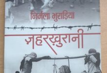 Photo of देश बंटवारे का ज़हर चित्रित करता निर्मला भुराड़िया का उपन्यास ‘ज़हरखुरानी’